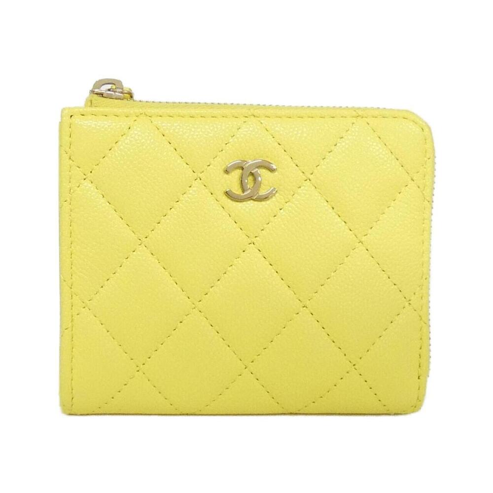 CHANEL Yellow Wallet